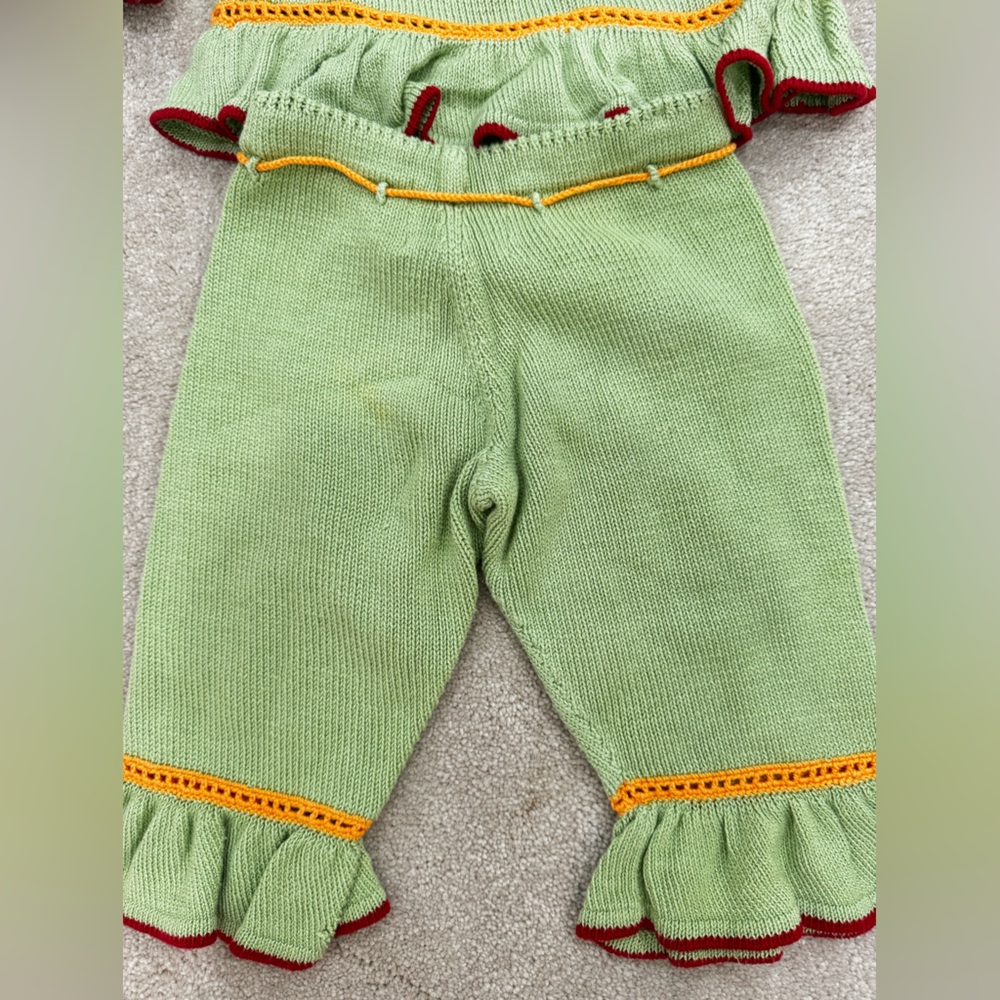 Zackali 4 Kids Green Knit girls knit set, size 2 - Picture 7 of 8